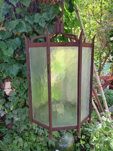 Alte schwere eisenlampe - alte,