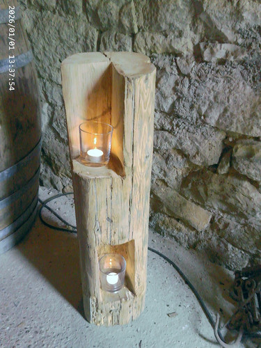 Windlicht unikat aus altem - unikat,