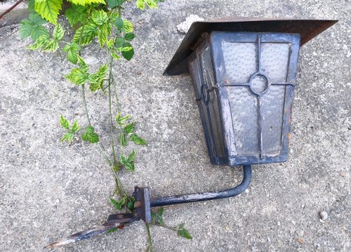 Alte ddr gartenlampe - alte, wandlampe