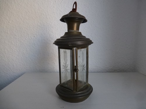 Alte messing kutschenlaterne - messing,