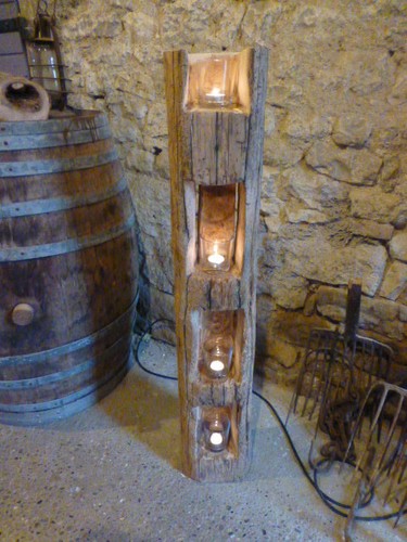Windlicht unikat aus - aus, altem