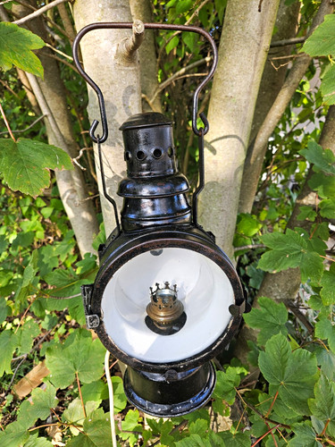 Alte eisenbahnlampe - alte, /