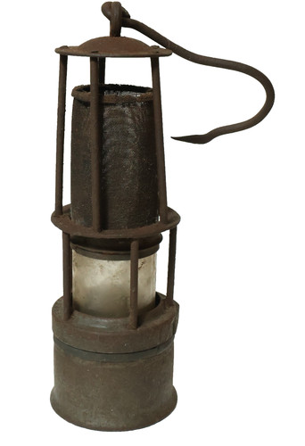 Alte grubenlampe frosch - alte,