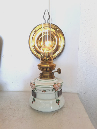 Alte petroleum wand lampe - alte,