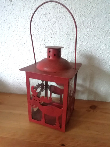 Alte laterne metall mit - laterne,